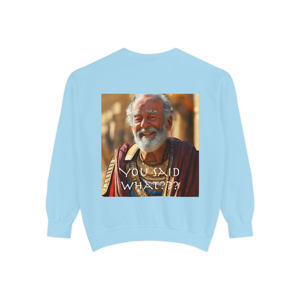Unisex Garment-Dyed Sweatshirt -- Solon and Sonchis
