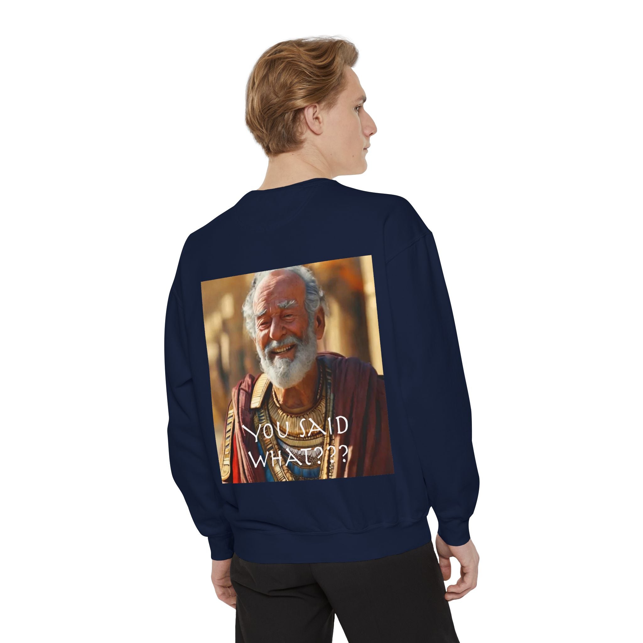 Unisex Garment-Dyed Sweatshirt -- Solon and Sonchis
