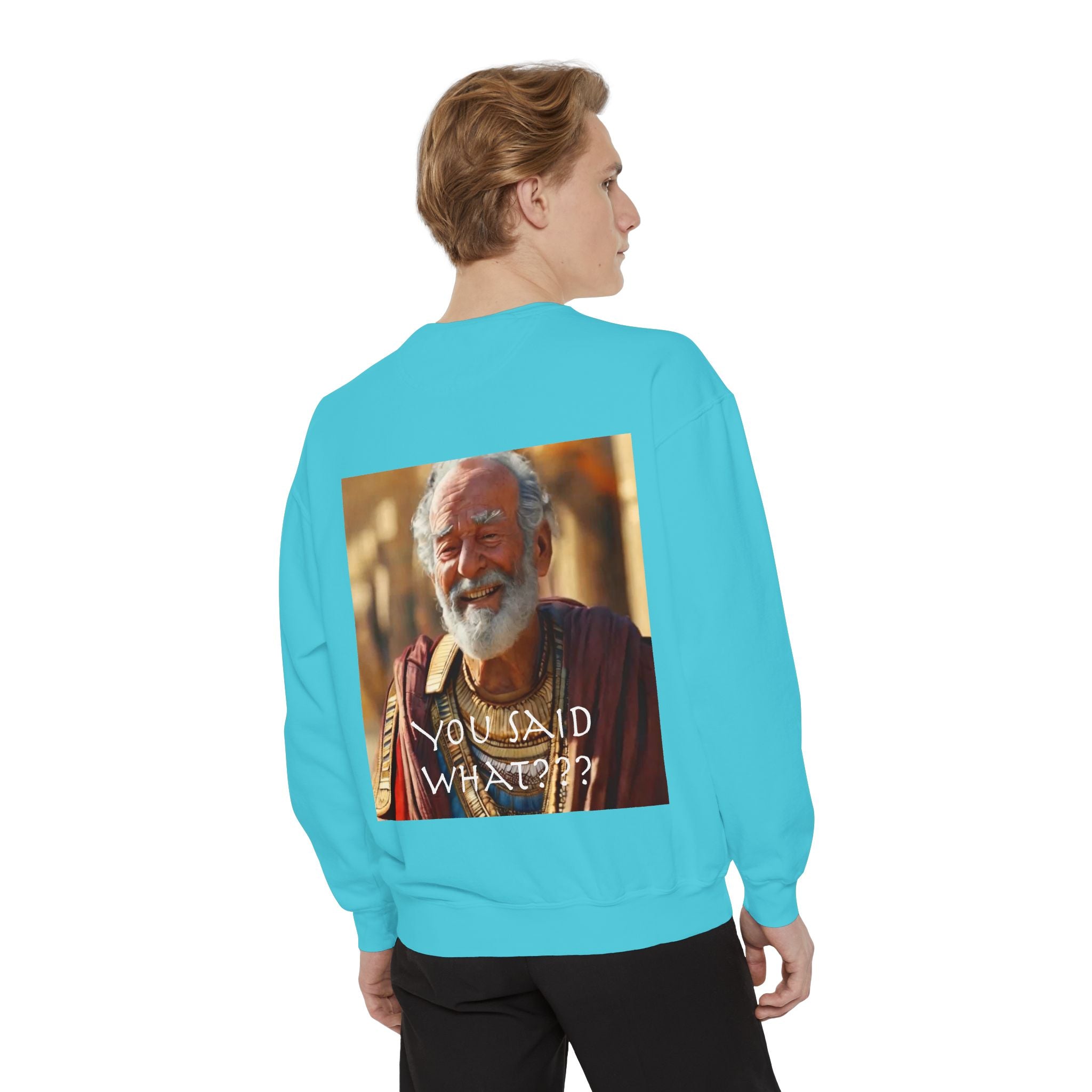 Unisex Garment-Dyed Sweatshirt -- Solon and Sonchis