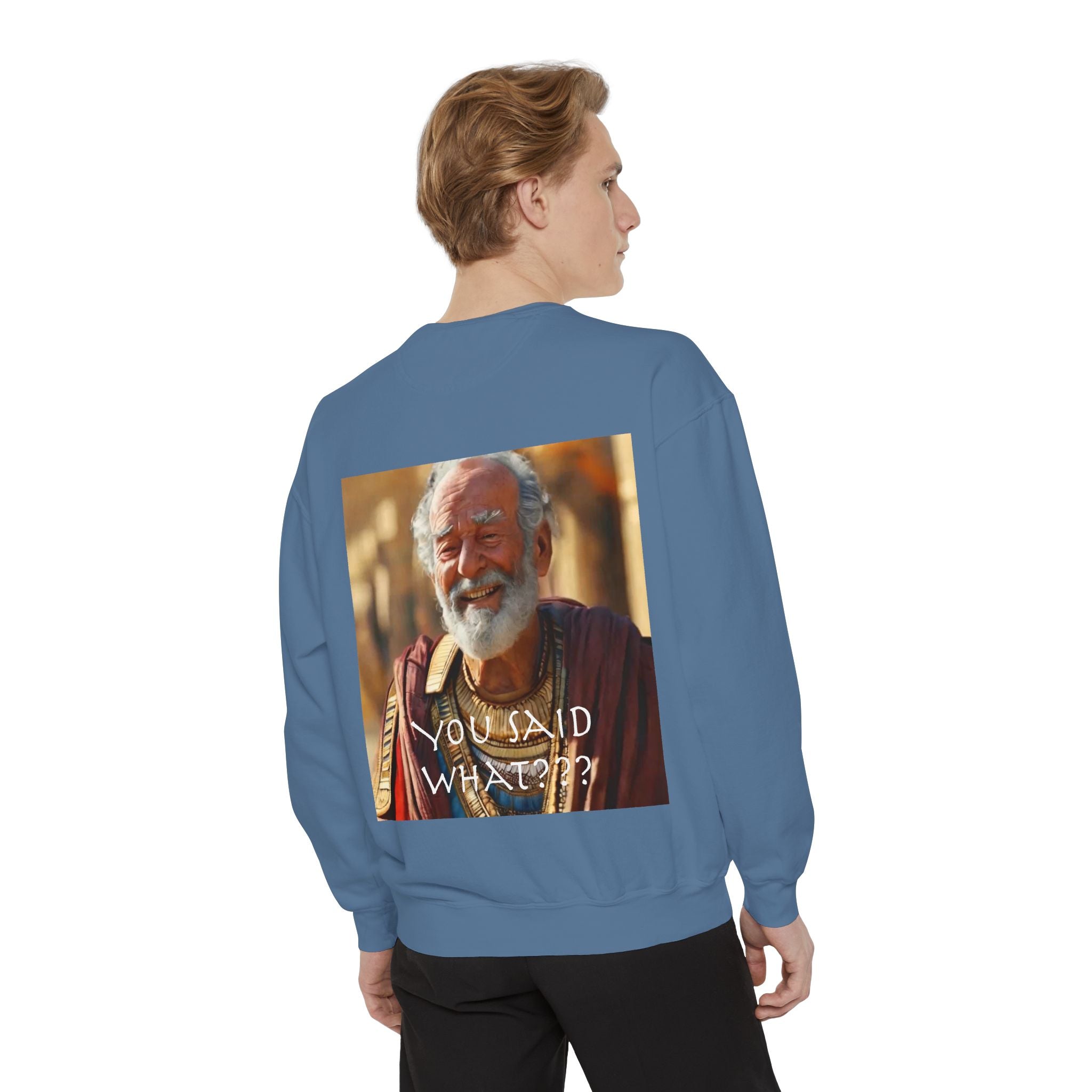 Unisex Garment-Dyed Sweatshirt -- Solon and Sonchis