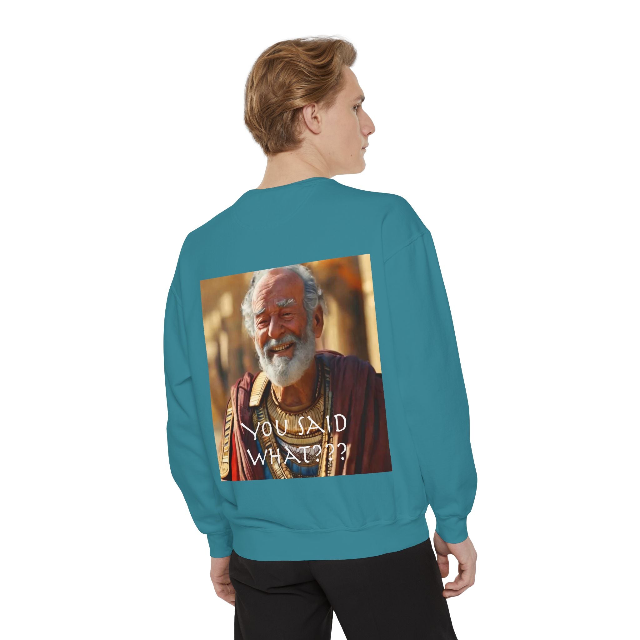 Unisex Garment-Dyed Sweatshirt -- Solon and Sonchis