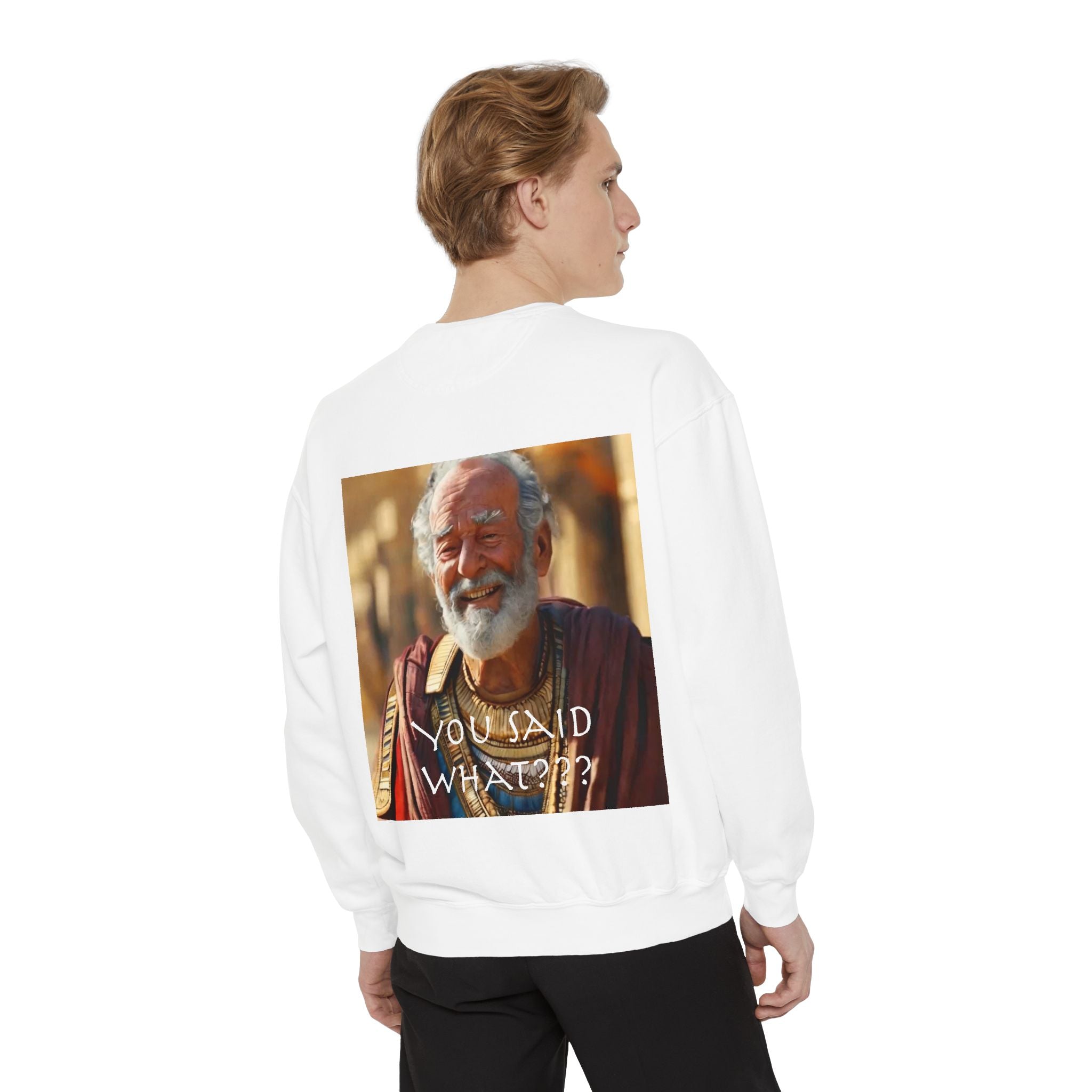 Unisex Garment-Dyed Sweatshirt -- Solon and Sonchis