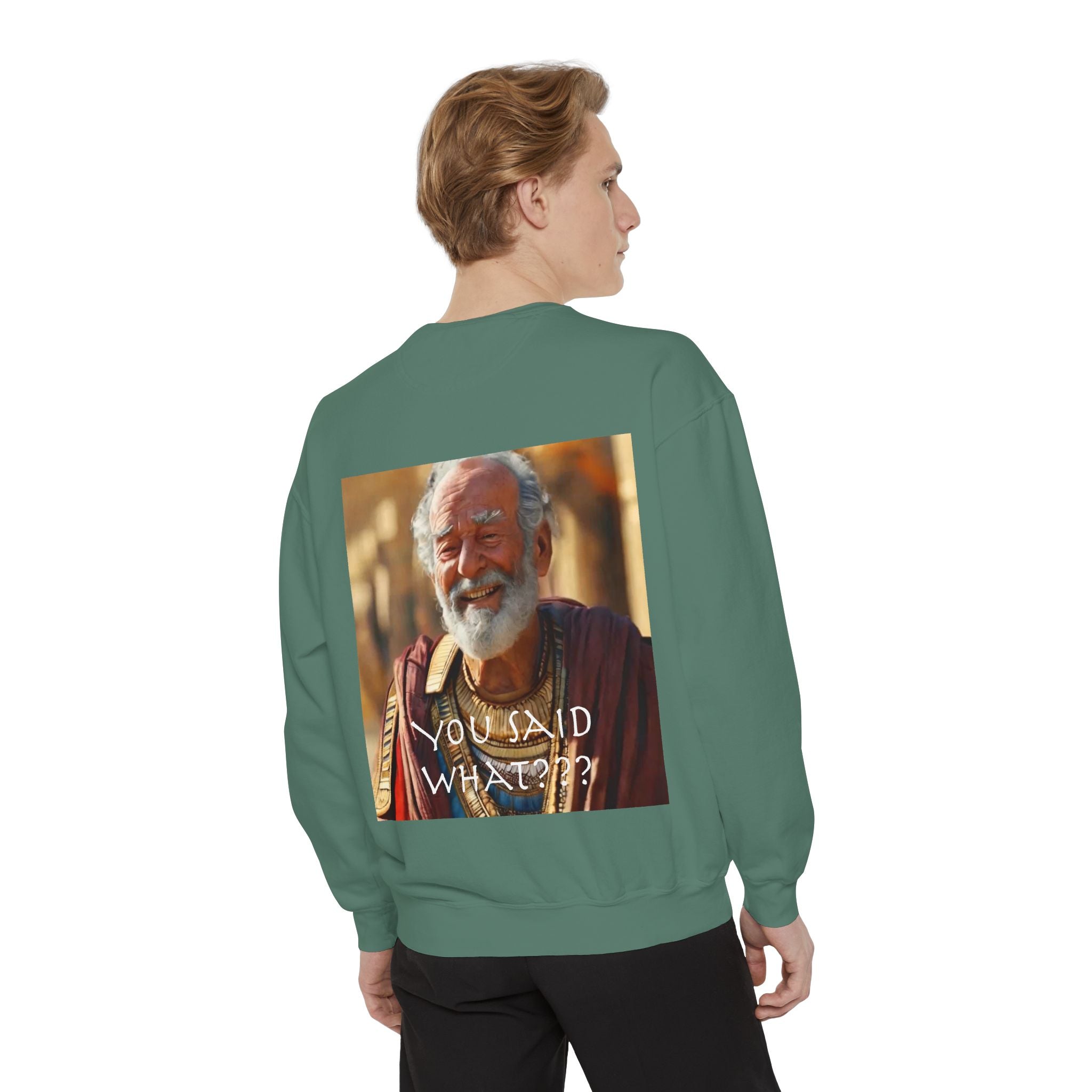 Unisex Garment-Dyed Sweatshirt -- Solon and Sonchis