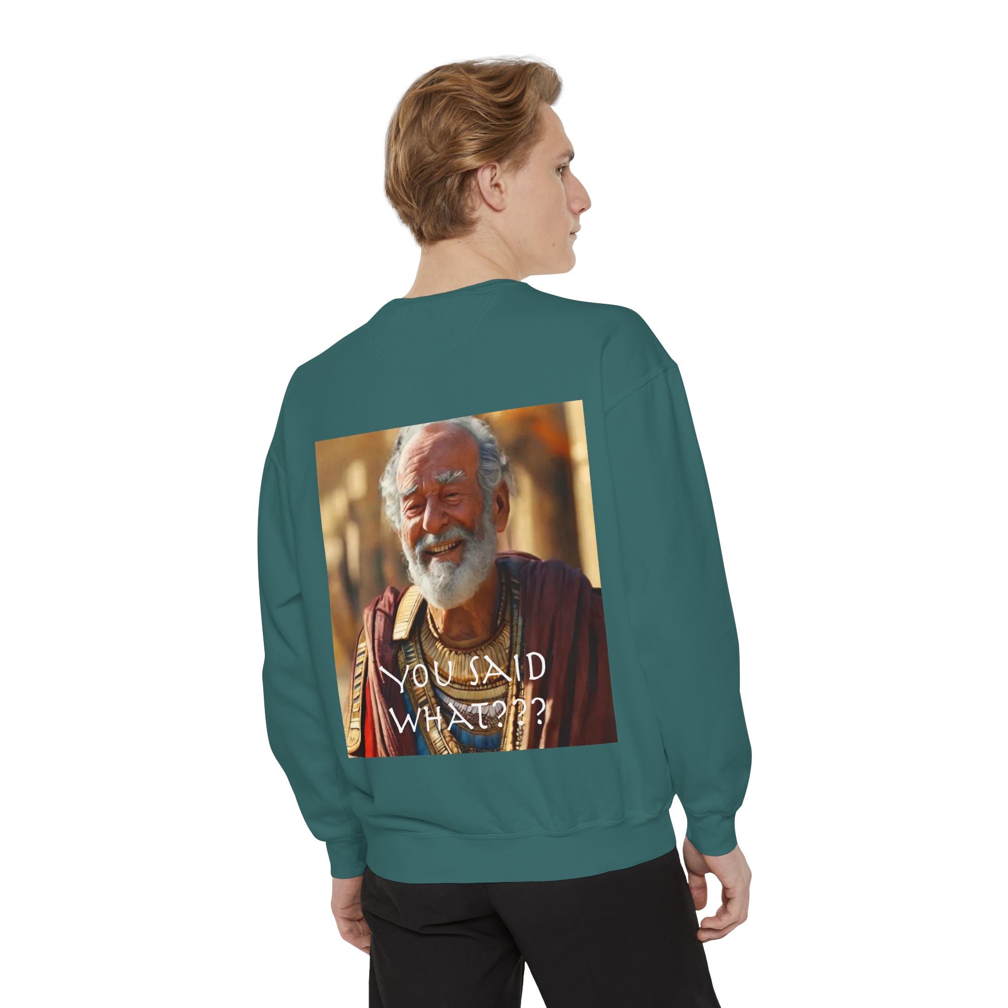Unisex Garment-Dyed Sweatshirt -- Solon and Sonchis