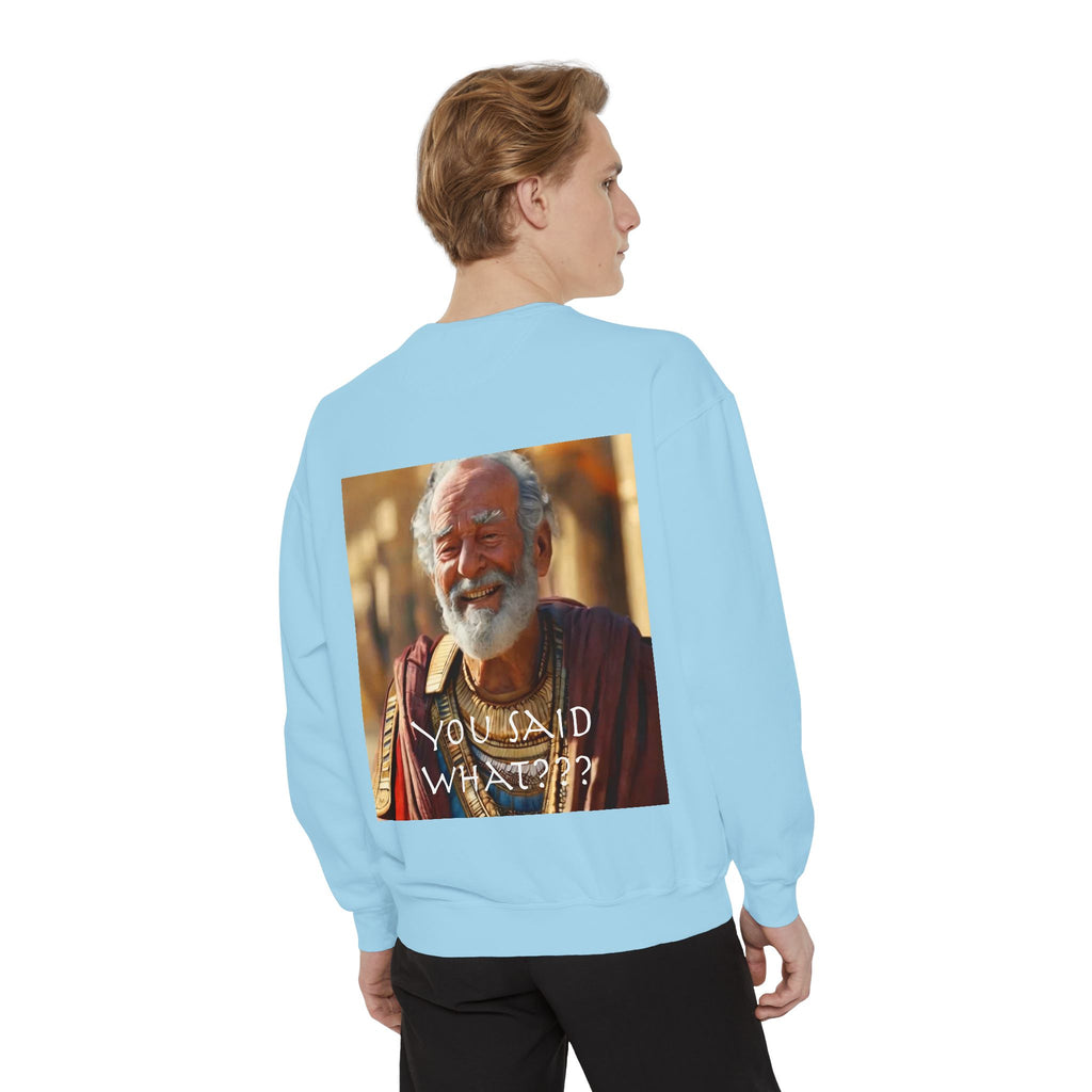 Unisex Garment-Dyed Sweatshirt -- Solon and Sonchis