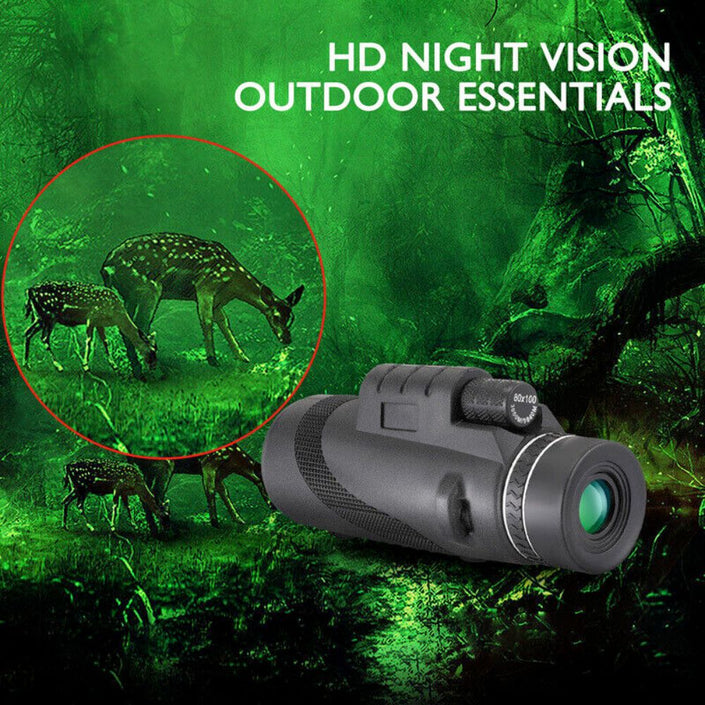 HD Monocular for Smartphones, showcasing high light gathering capacity for night vision applications.
