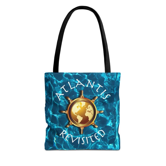 Colorful Polyester Beach and Travel Tote Bag (black handle)