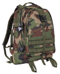 Large Camo Transport Backpack, Woodland Camo