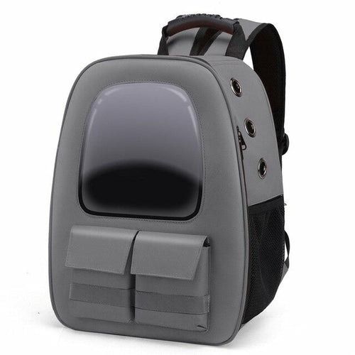 Pet Breathable Traveling Backpack (gray)