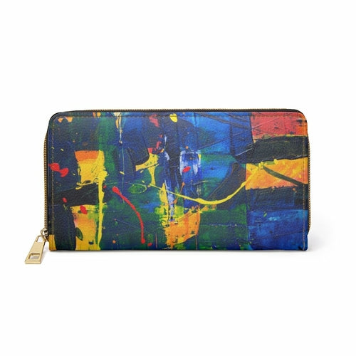 Multicolor Abstract Paint Style Purse