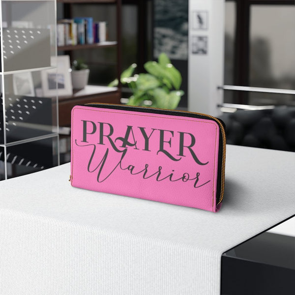 Pink & Black Prayer Warrior Graphic Purse