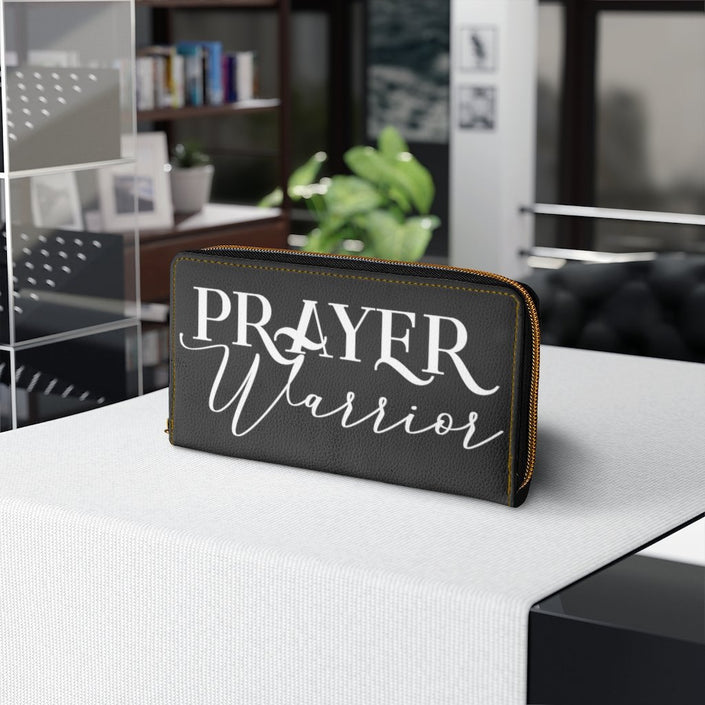Black & White Prayer Warrior Graphic Purse