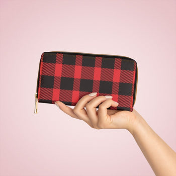 Red & Black Plaid Style Purse