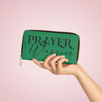 Green & Black Prayer Warrior Graphic Purse