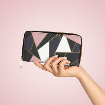 Tri-Color Geometric Style Purse