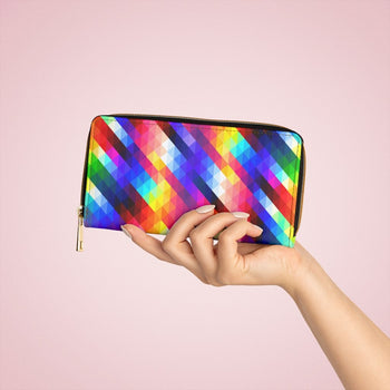 Multicolor Gradient Colorblock Style Purse