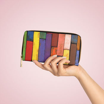 Multicolor Colorblock Brick Style Purse