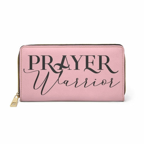 Light Pink & Black Prayer Warrior Graphic Purse