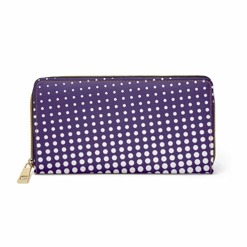 Purple & White Polka Dot Style Purse