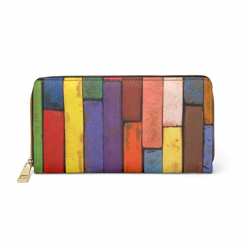 Multicolor Colorblock Brick Style Purse