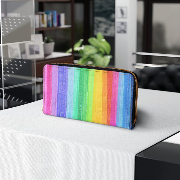 Rainbow Stripe Pastel Style Purse