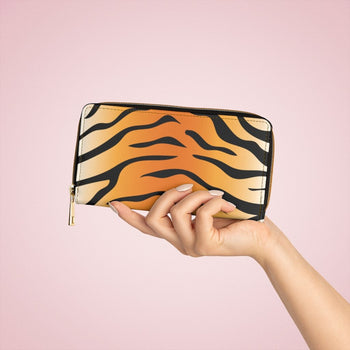 Orange & Black Tiger Stripe Style Purse