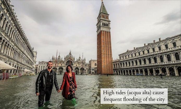 High tides in Saint Mark's Basilica, Venice, Italy