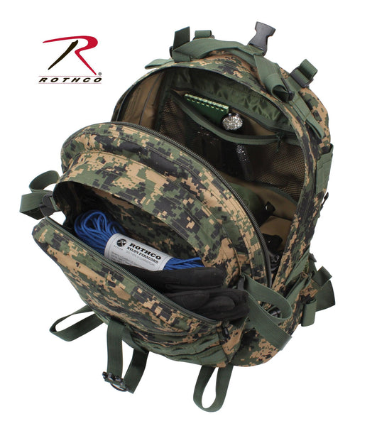 Rothco Large Camo Transport Backpack (Woodland Digital)