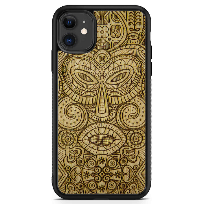 Organic Mobile Phone Case - Tribal Mask - Tanganica