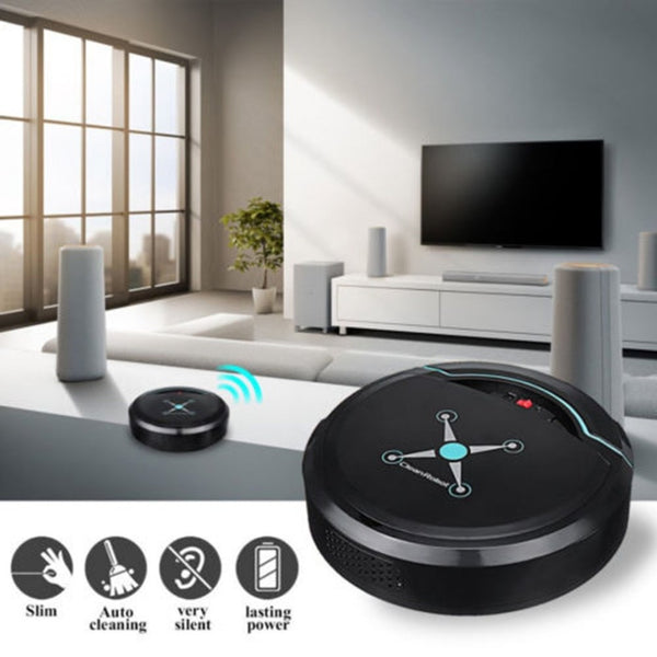 Intelligent Automatic Sweeping Robot Vacuum, showing features