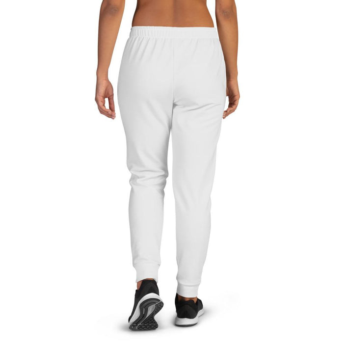 Women's Joggers, Solid Light Grey, rear view