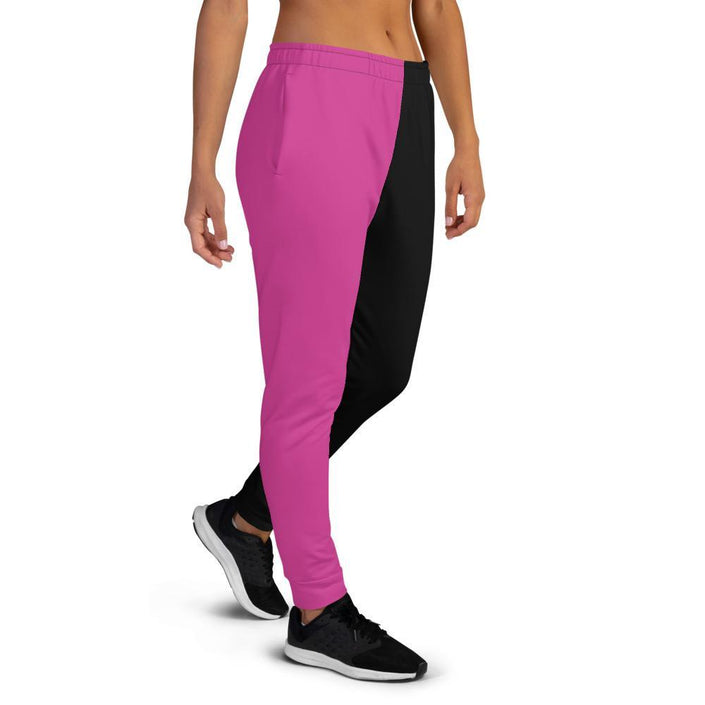 Women's Joggers, Hot Pink & Black