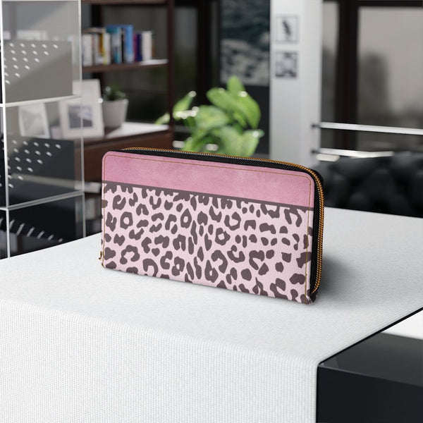 Pink Leopard Style Purse