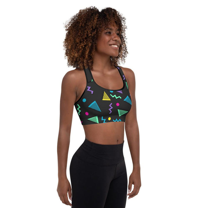 Front view of Sports Bra, Retro Style Fitness Set
