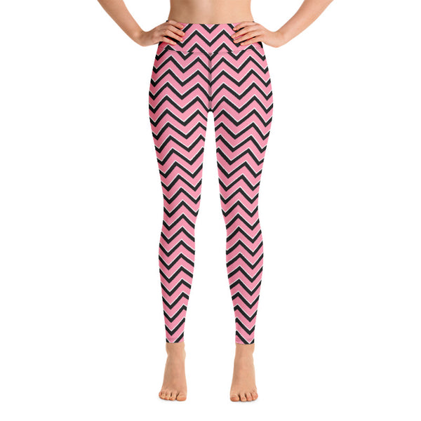Leggings, Pink Chevron Fitness Set