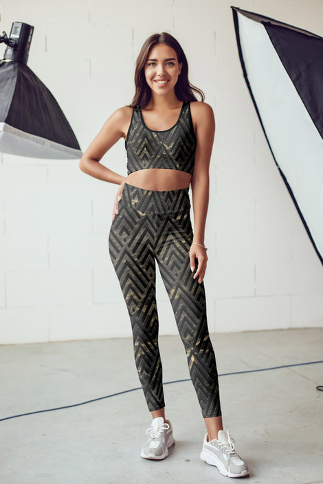 Art Deco Chevron Fitness Set