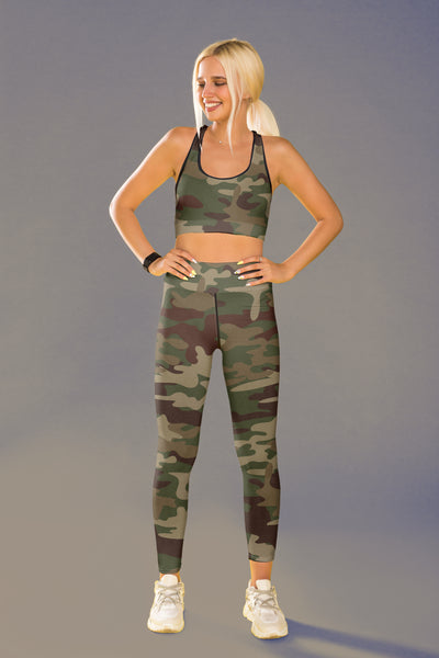 Army Camo Sports Bra