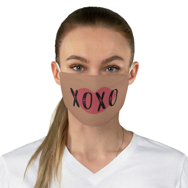 Xoxo Beige Mask, as worn by a woman