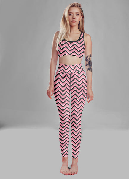 Pink Chevron Fitness Set