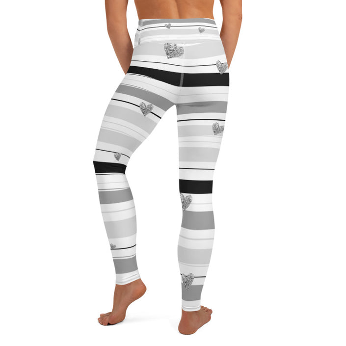 Rear view of Leggings, Julia Silver Fitness Set
