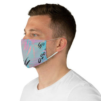 Memphis Pattern Pastel Abstract Face Mask