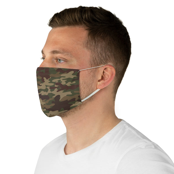 Camo Face Mask, as worn by a man