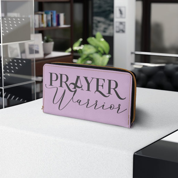 Light Purple & Black Prayer Warrior Graphic Purse