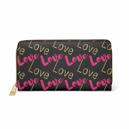 Pink & Gold Love Graphic Purse