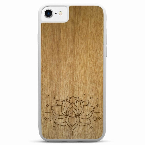 Organic Wood Phone Case - Lotus Flower - Tanganica