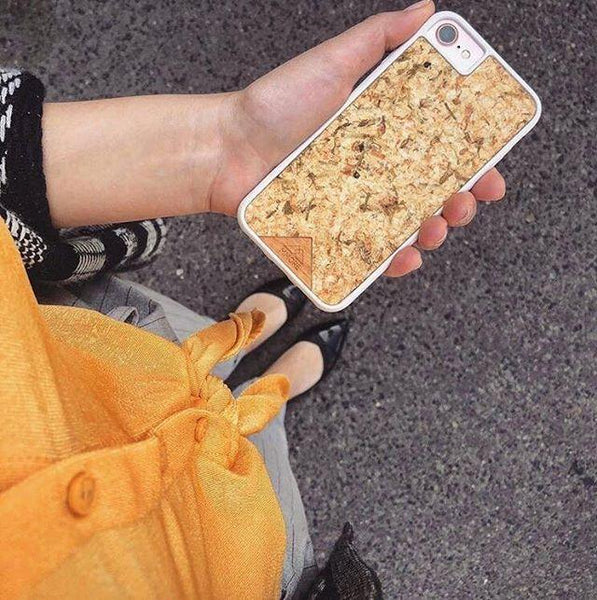 Organic Mobile Phone Case - Jasmine, how it looks in your hand